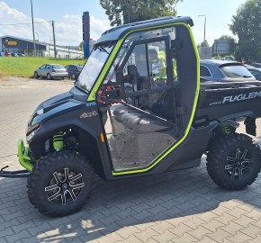 segway fugleman z pługiem śnieżnym i ogrzewaną pełna kabiną